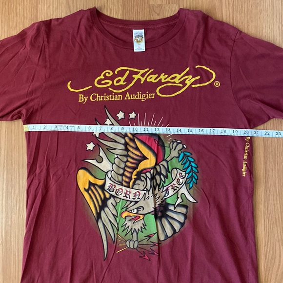 ❤️ Ed Hardy by Christian Audigier Eagle Tee Size Large NWOT - Picture 7 of 12